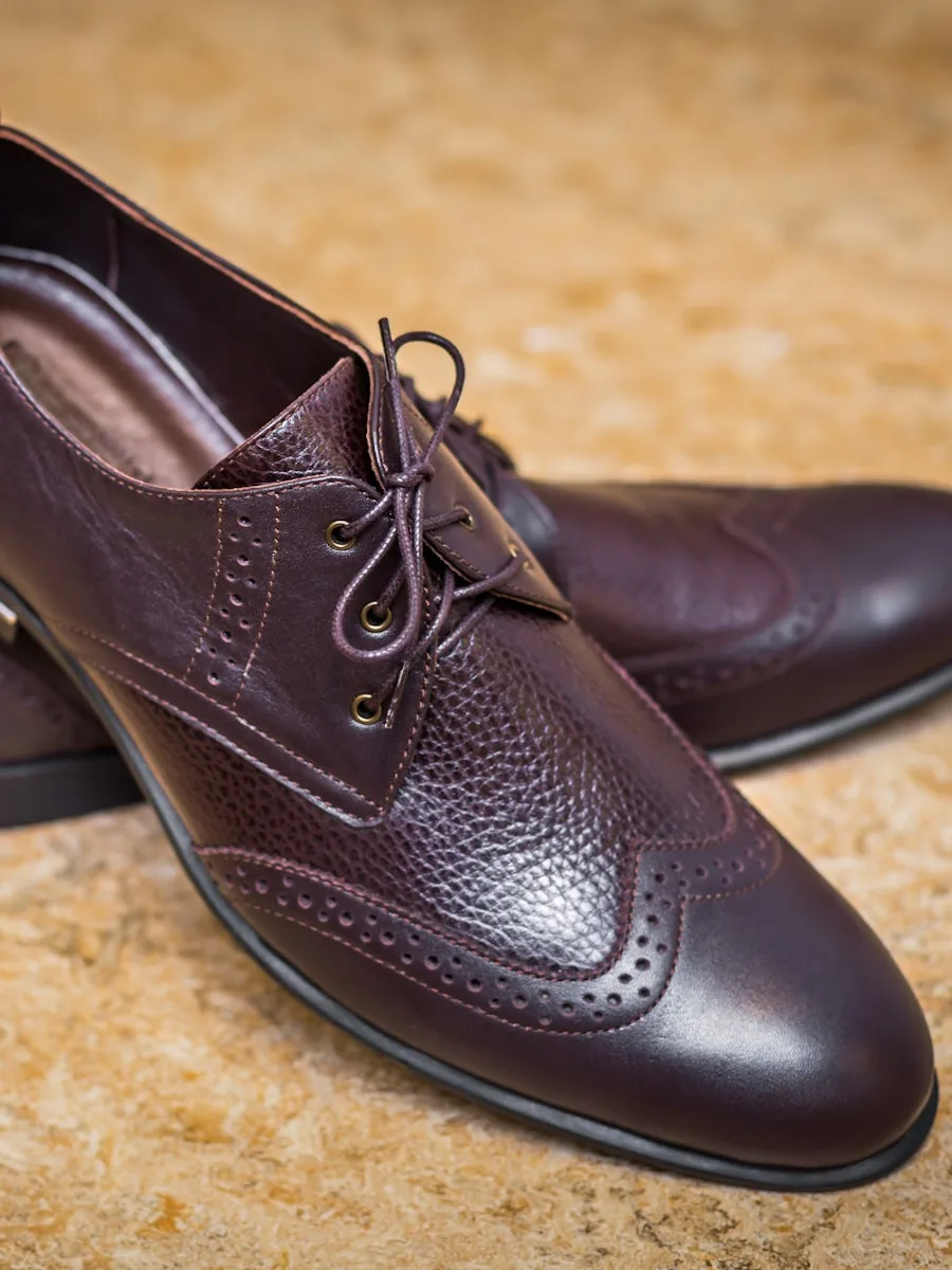 Viola 100 Topuklu — Bordo Napa deri · 100 mm Stiletto
