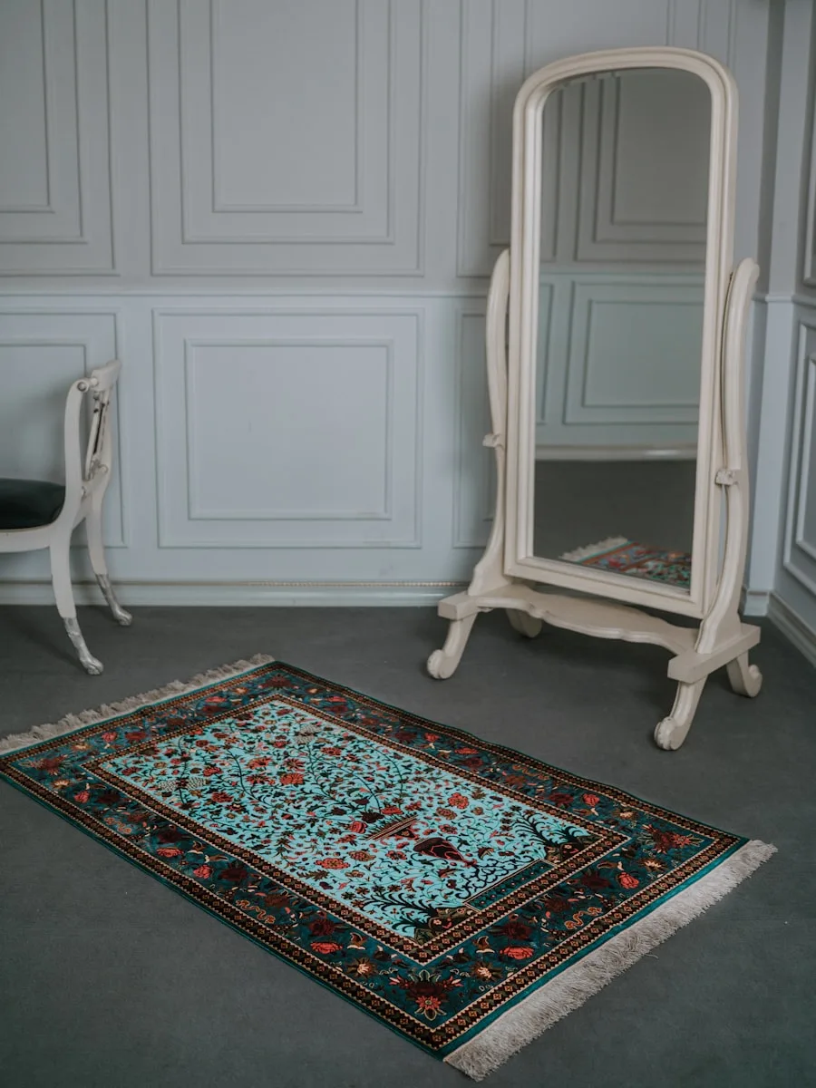 EYNA-Beyaz/Gri - Özel Ölçü-Salon, Oturma Odası ve Koridor Halısı-Robot Süpürgeye Uyumlu-Kolay Temizlenebilir-Uygun Fiyat — Yemek Odasi Halilari
