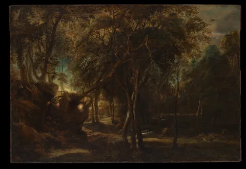 Decoshop Peter Paul Rubens A Forest at Dawn with a Deer Hunt