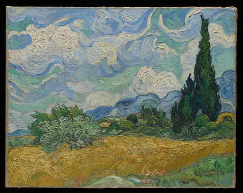 Decoshop Vincent van Gogh Wheat Field with Cypresses