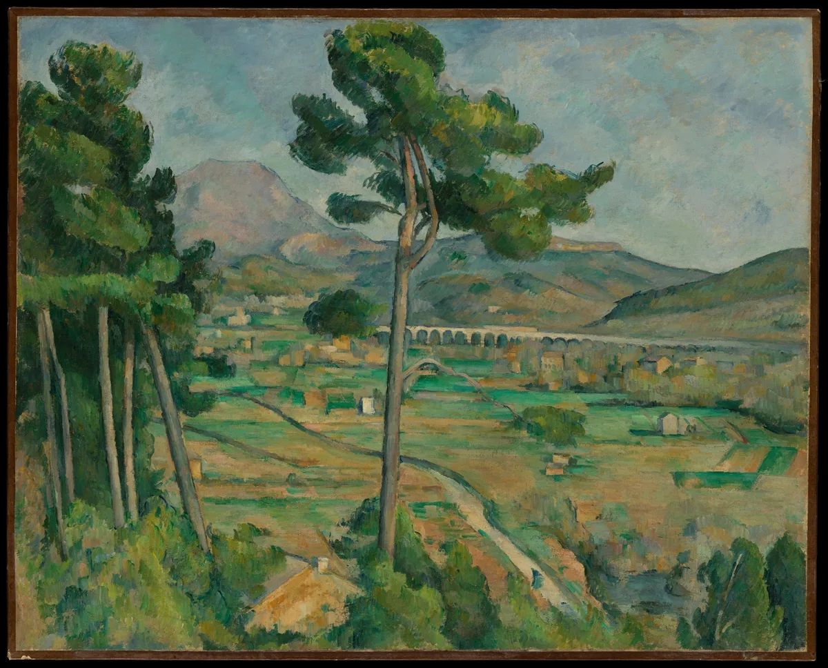Decoshop Paul Cézanne Mont Sainte-Victoire and the Viaduct of the Arc River Valley