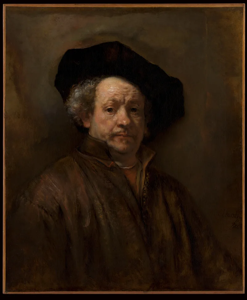 Decoshop Rembrandt Otoportre 1660 Sanat Baskısı